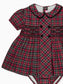 La Coqueta Red Tartan Arcadia Hand-Smocked Set