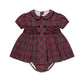 La Coqueta Red Tartan Arcadia Hand-Smocked Set