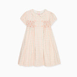 La Coqueta Pink Floral Stripe Arcadia Hand Smocked Dress