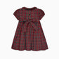 La Coqueta Red Tartan Arcadia Girl Hand-Smocked Dress