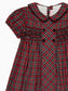 La Coqueta Red Tartan Arcadia Girl Hand-Smocked Dress