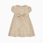 la coqueta Pink Floral Arcadia Girl Made With Liberty Fabric Hand-Smocked Dress