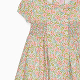 la coqueta Pink Floral Arcadia Girl Made With Liberty Fabric Hand-Smocked Dress