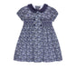 Navy Floral Arcadia Girl Hand Smocked Dress