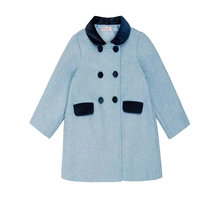 La Coqueta Dusty Blue Arrieta Coat