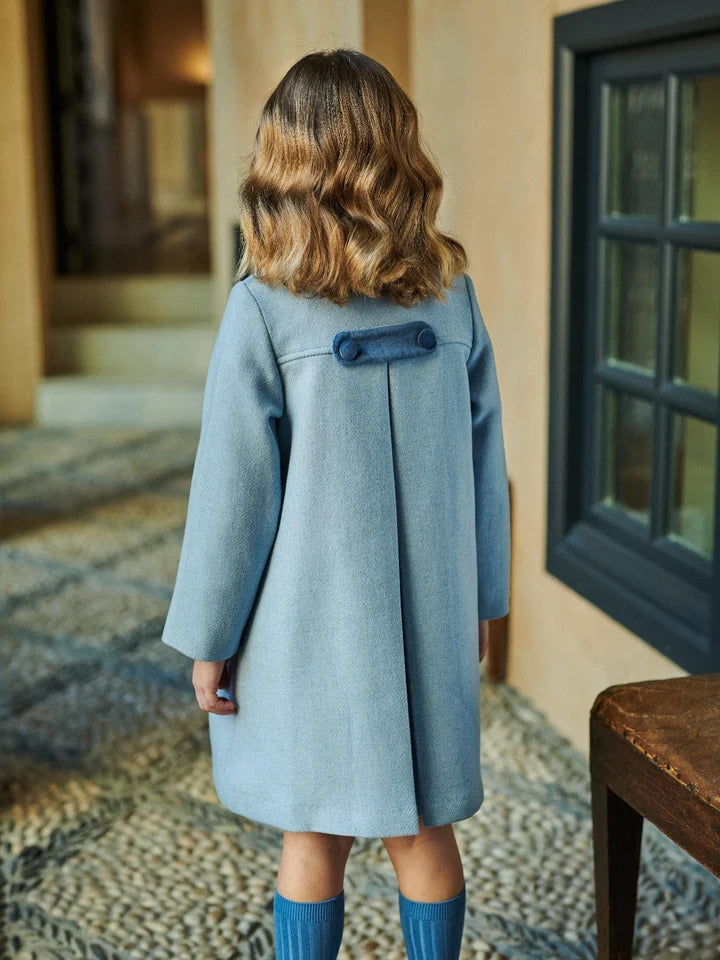 La Coqueta Dusty Blue Arrieta Coat