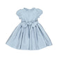 Antionette Paris Astrid Blue Silk Smocked Dress