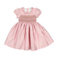 Antionette Paris Astrid Pink Silk Smocked Dress