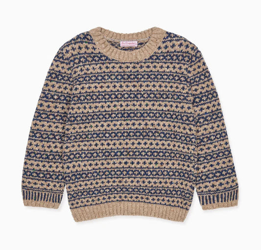 Austen Merino Fair Isle Oatmeal Jumper