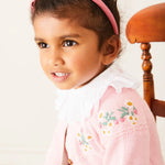 Pepa London Pink Strawberry Embroidery Cardigan 