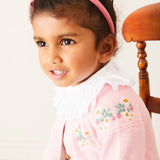 Pepa London Pink Strawberry Embroidery Cardigan 
