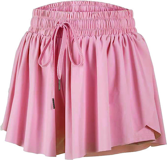 Azarhia Pink Flowy Shorts