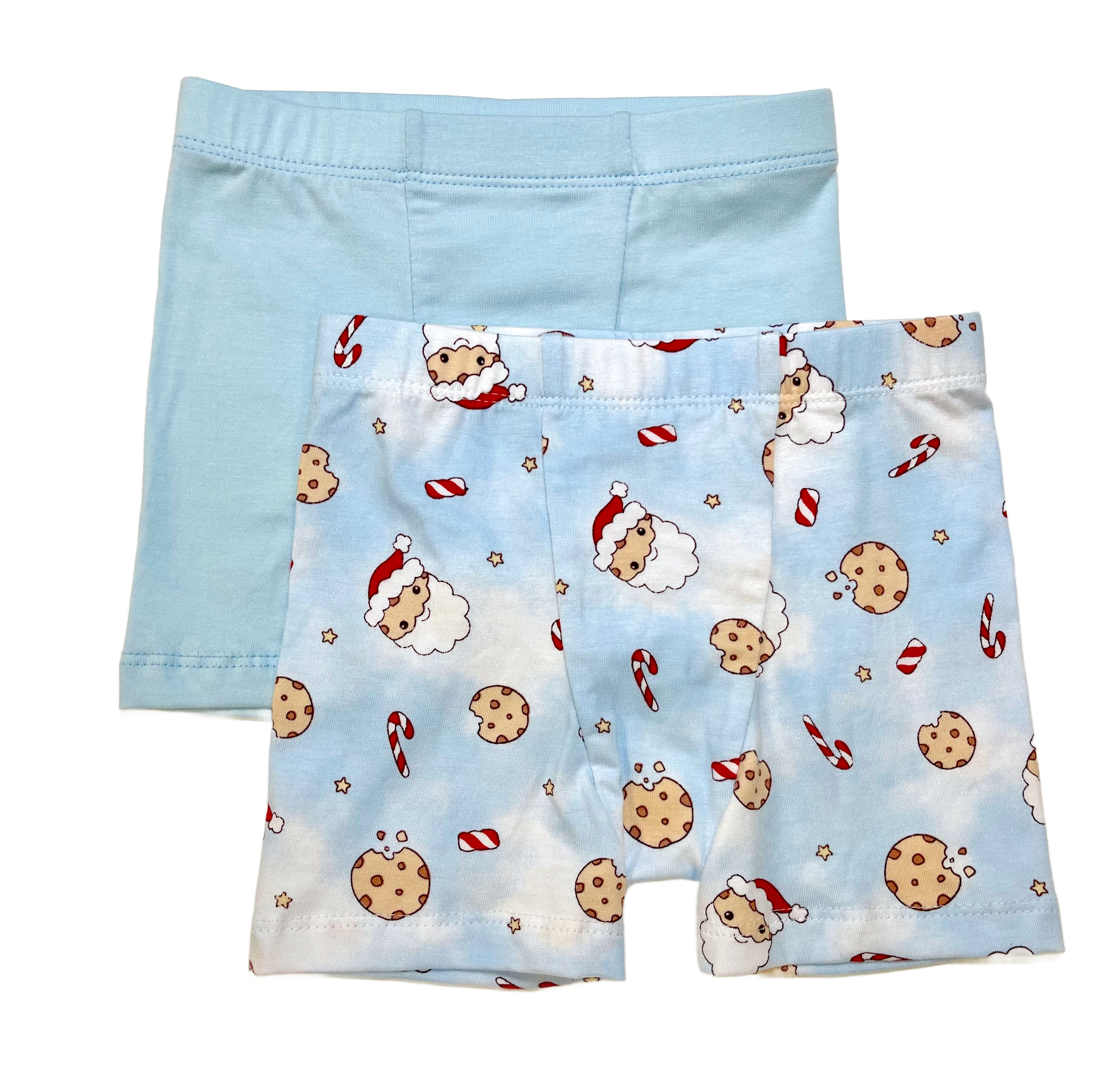 Esme Blue Santa Cookies Boxer Pack