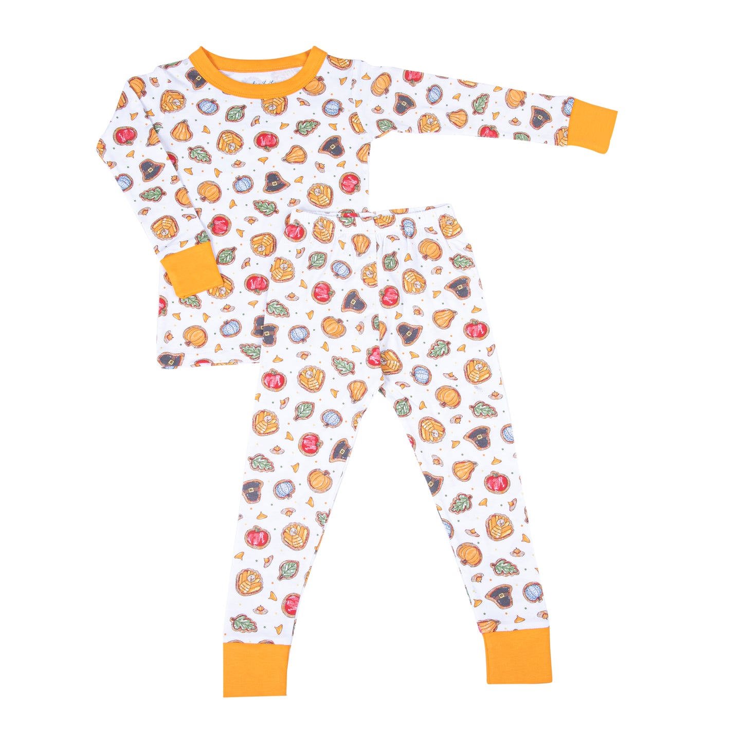 Magnolia Baby Gobble, Gobble Cookies Long Pajamas