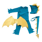 Band of the Wild Jade Blue and Gold Dragon Costume