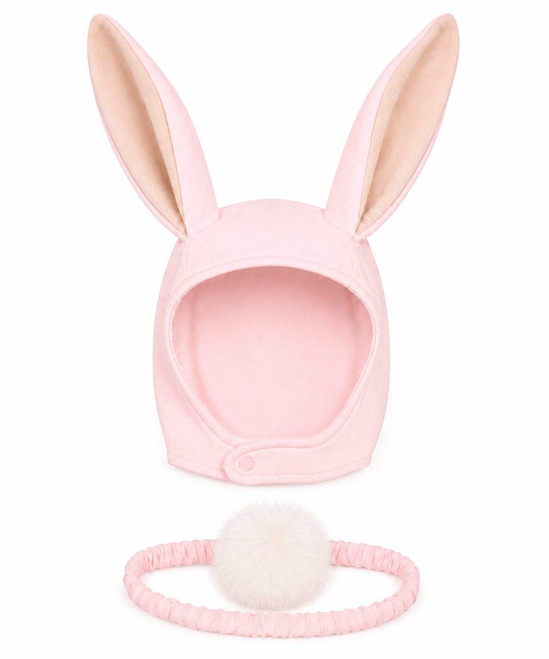 Band of the Wild Pink Bunny Bonnet and Bunny Tail Set