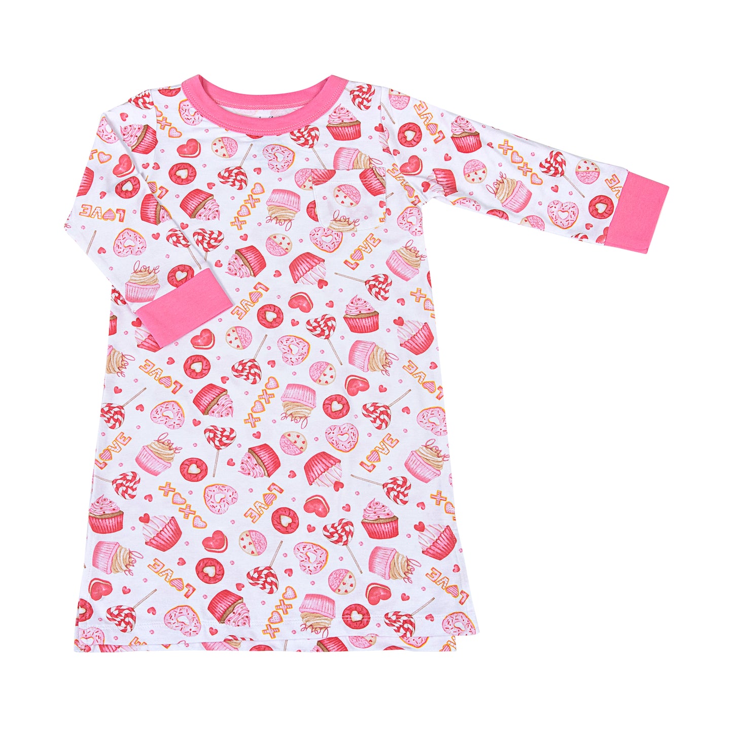 Magnolia Baby XOXO Sweets Long Sleeve Nightdress