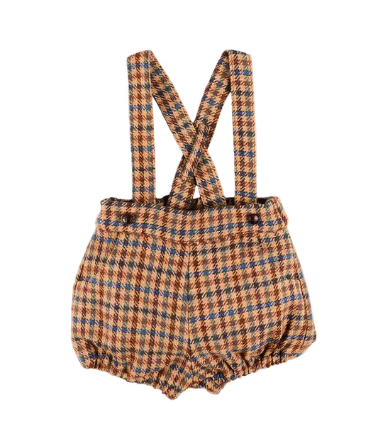 Pepa London Vincent Check Bloomers with Braces in Brown