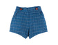 Pepa London Moreton Check Button Detail Bloomers in Navy