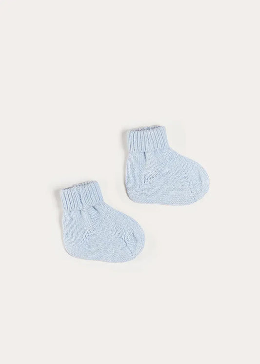 Cashmere Sock Booties in Blue