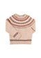 Pepa London Fair Isle Jacquard Jumper in Camel