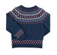 Pepa London Fair Isle Jacquard Jumper in Navy