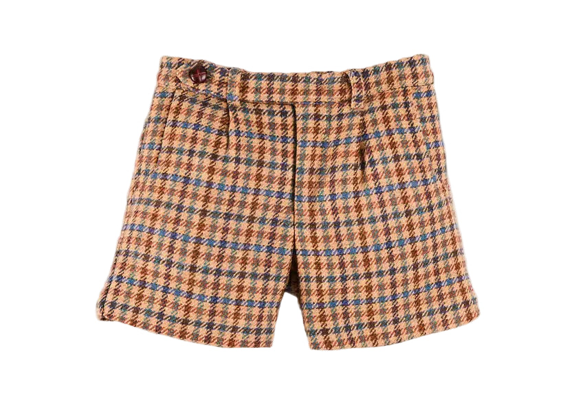 Pepa London Vincent Check Shorts in Brown