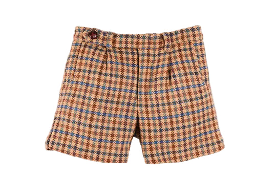 Pepa London Vincent Check Shorts in Brown