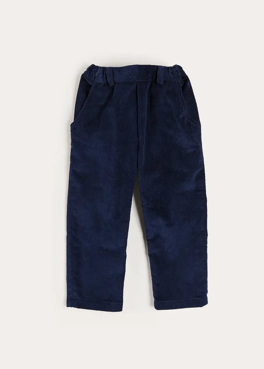 Corduroy Chino Trousers in Navy