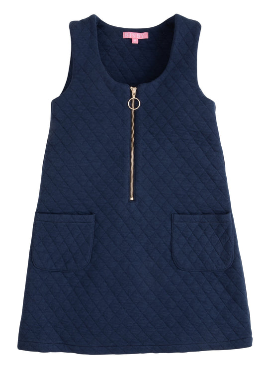 Bisby Quilted Jumper- Navy