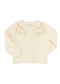 Pepa London Gold Embroidered Cardigan In Cream