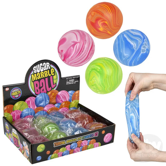 The Toy Network 2.4" Marble Squeezy Sugar Ball