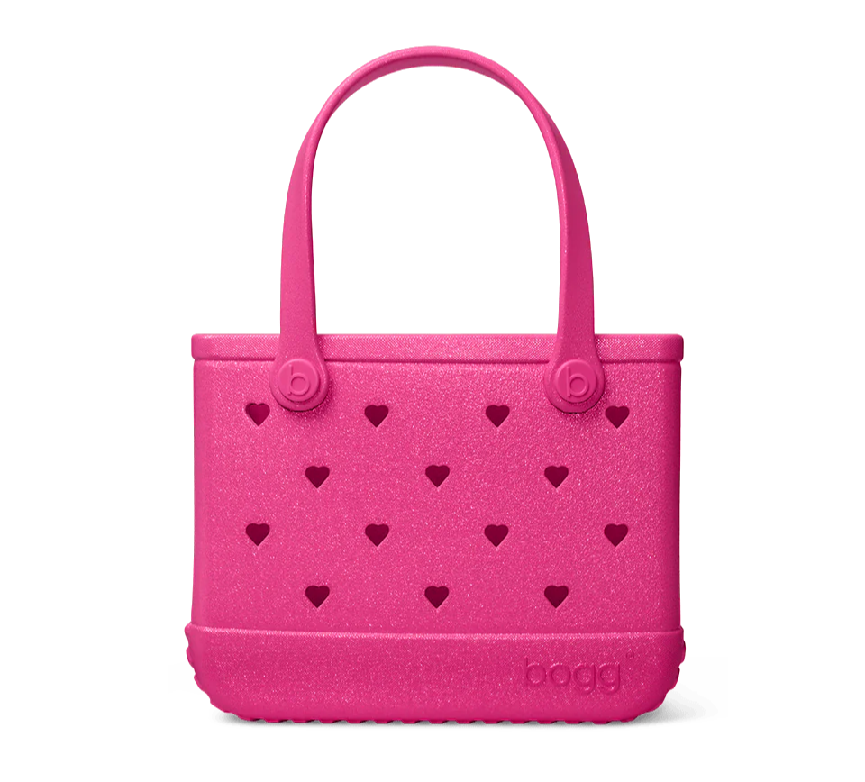 Bitty Bogg Bag- Haute Pink Heart Shimmer