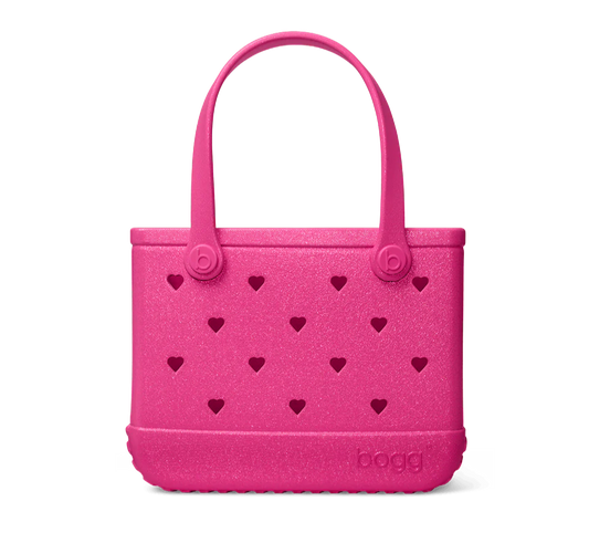 Bitty Bogg Bag- Haute Pink Heart Shimmer