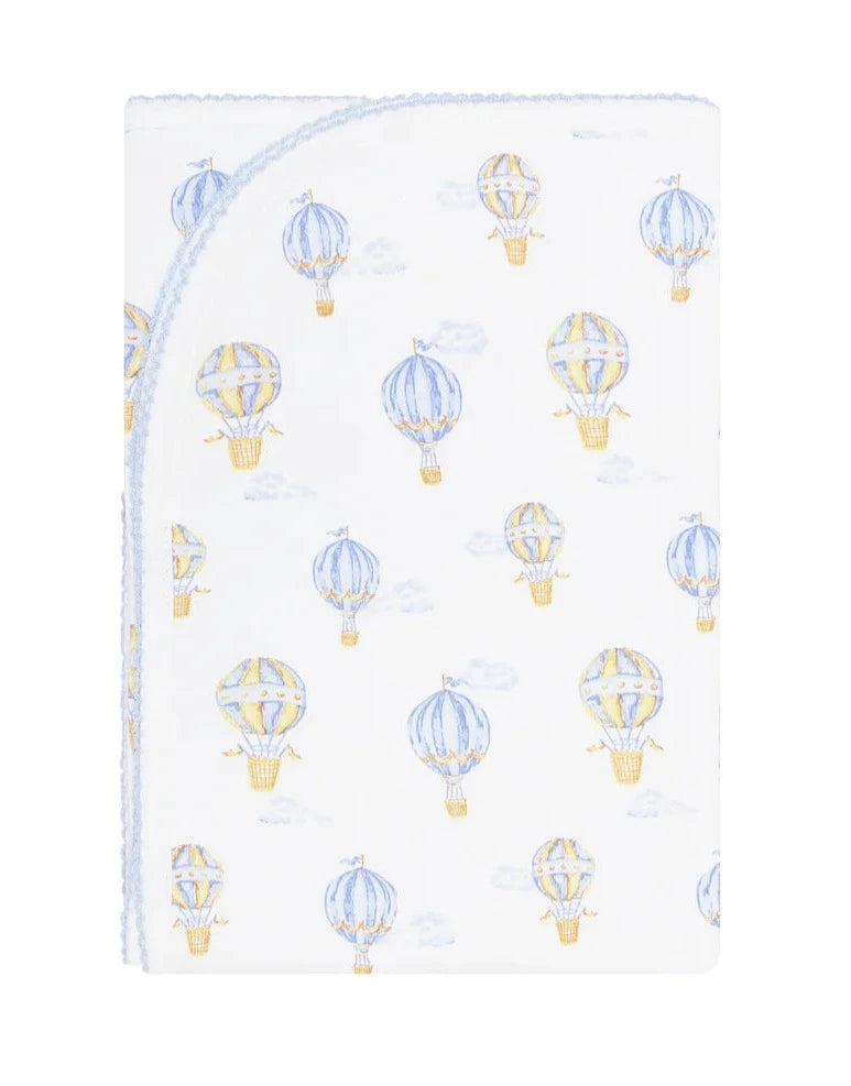  Nellapima Blue Balloons Print Blanket 