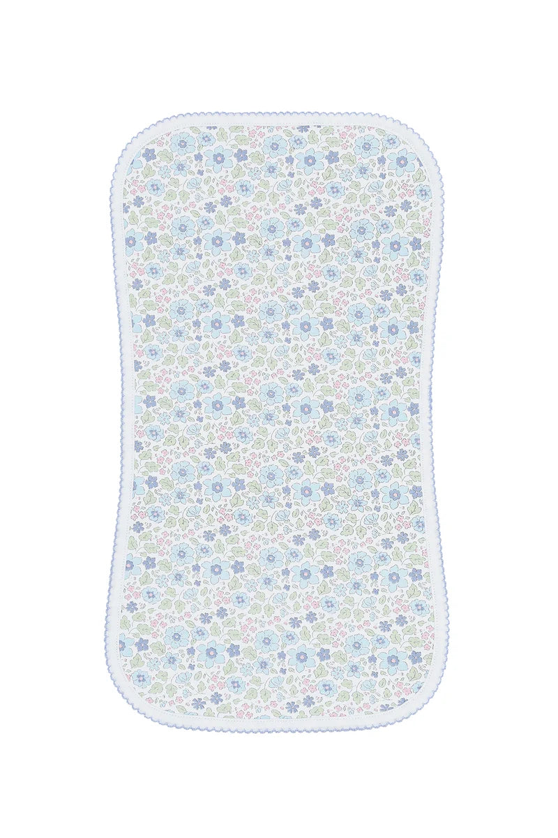 Nellapima Blue Meadow Burp Cloth