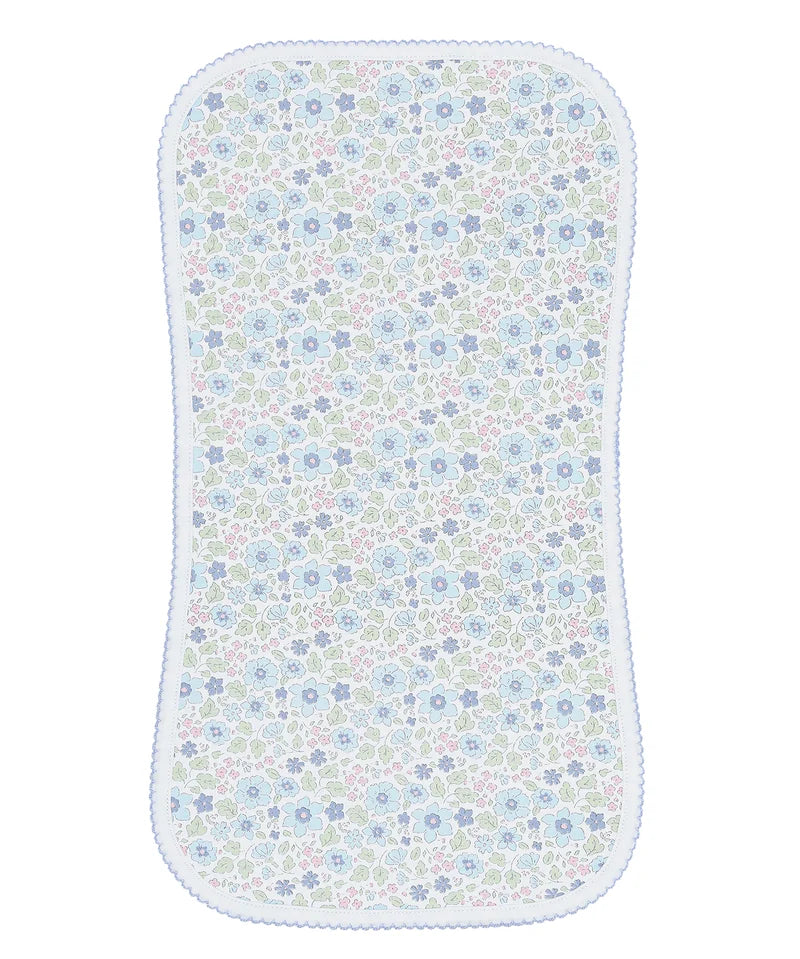 Nellapima Blue Meadow Burp Cloth