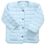 Ruth and Ralph Blue Gingham Quilted Jacket