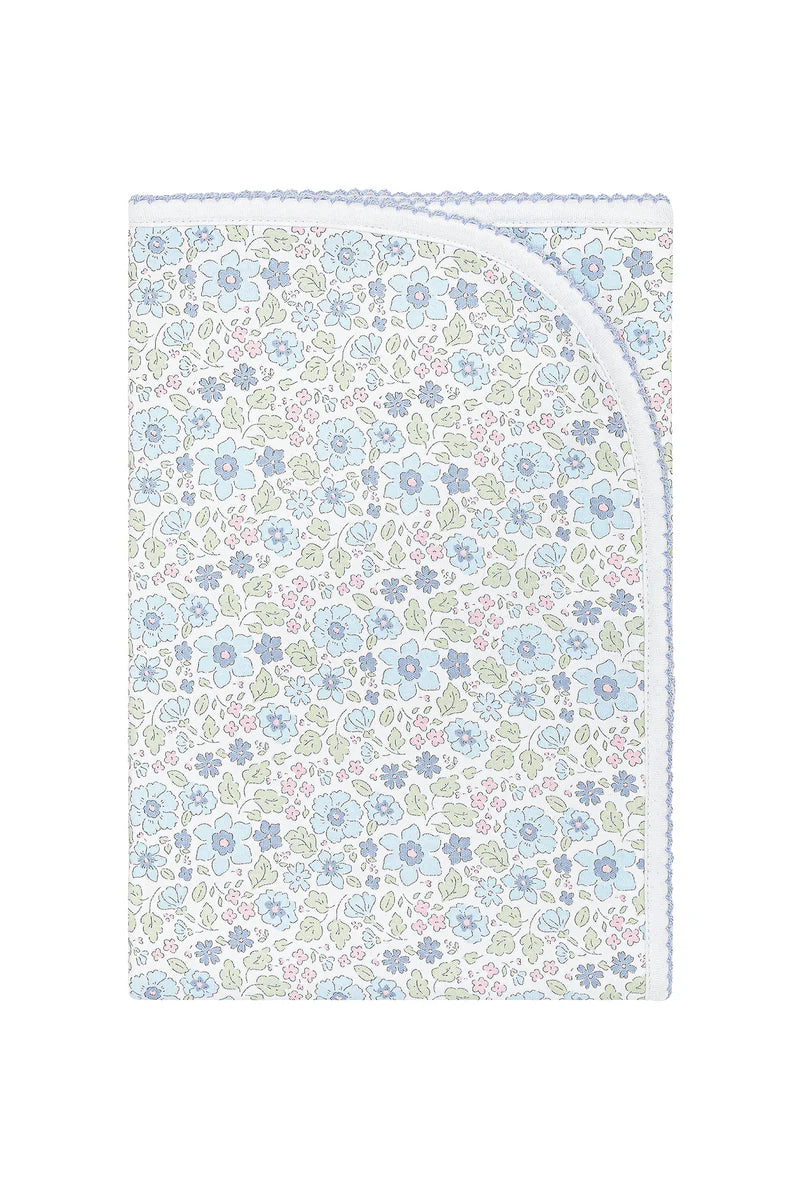 Nellapima Blue Meadow Receiving Blanket
