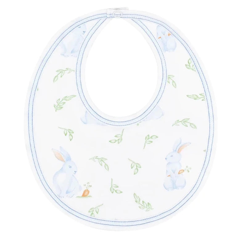 Nellapima Blue Bunny Print Bib