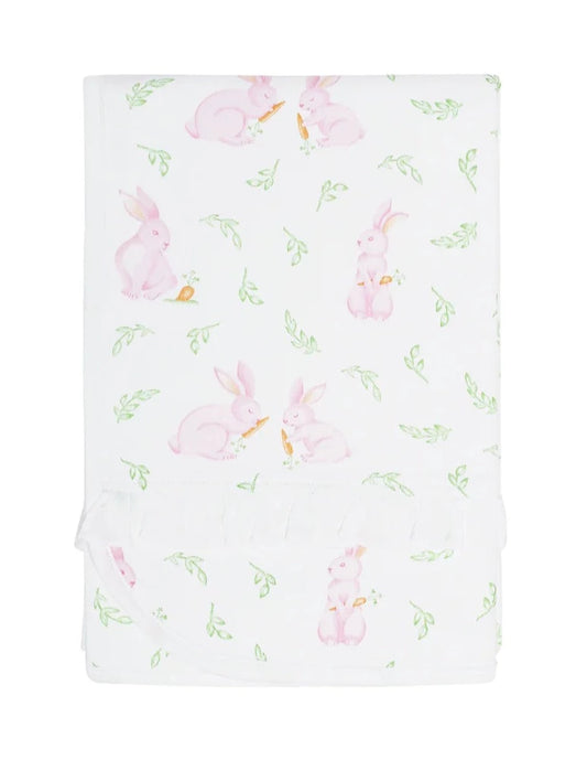Nellapima Pink Bunny Print Blanket
