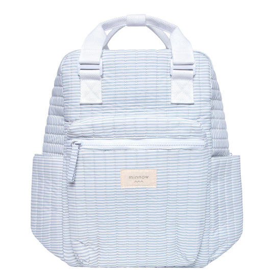 Minnow Powder Blue Stripe Everyday Backpack