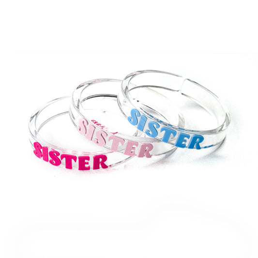 Pink and Blue Sisters Bangle Set of 3