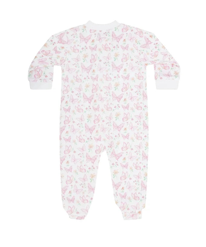 Nellapima Butterflies Print Zipper Footie