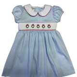 Lulu Bebe Wreath Smocked Dress