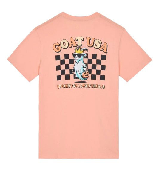 GOAT USA Trick and Treat T-Shirt- Peach Cream