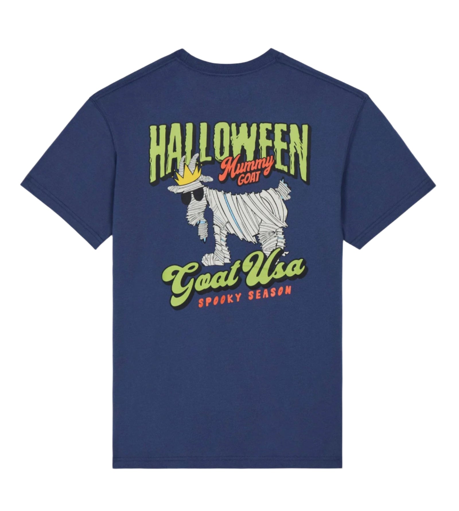 GOAT USA Spooky Mummy T-Shirt- Navy