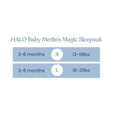 Baby Merlin's Magic Sleepsuit- Blue