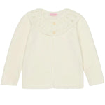 La Coqueta Ivory Baena Cotton Girl Cardigan