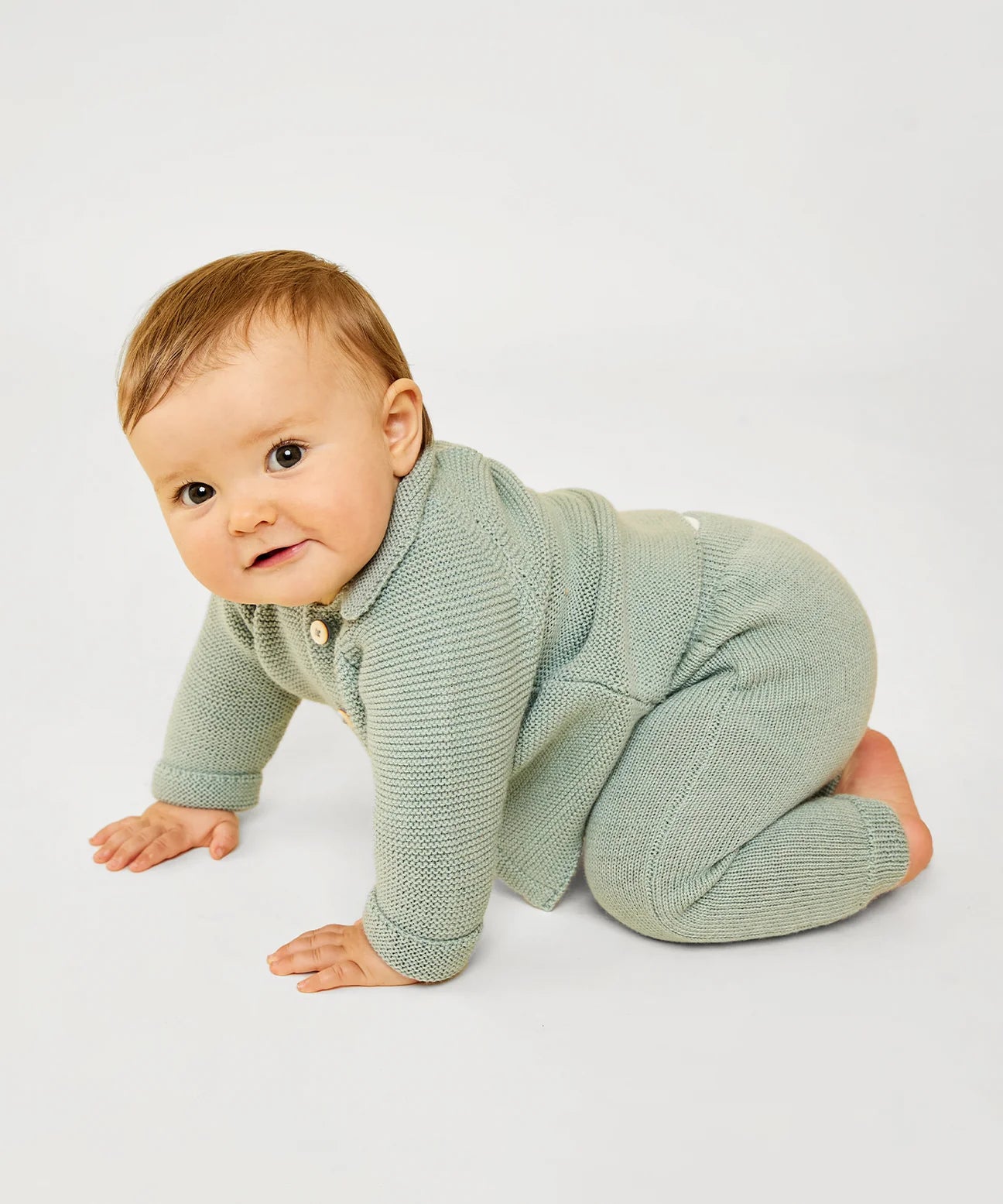 Oso & Me Baker Baby Pant- Seafoam